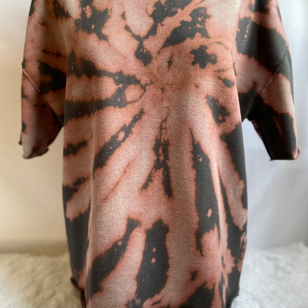 Custom dyed sweat t shirt